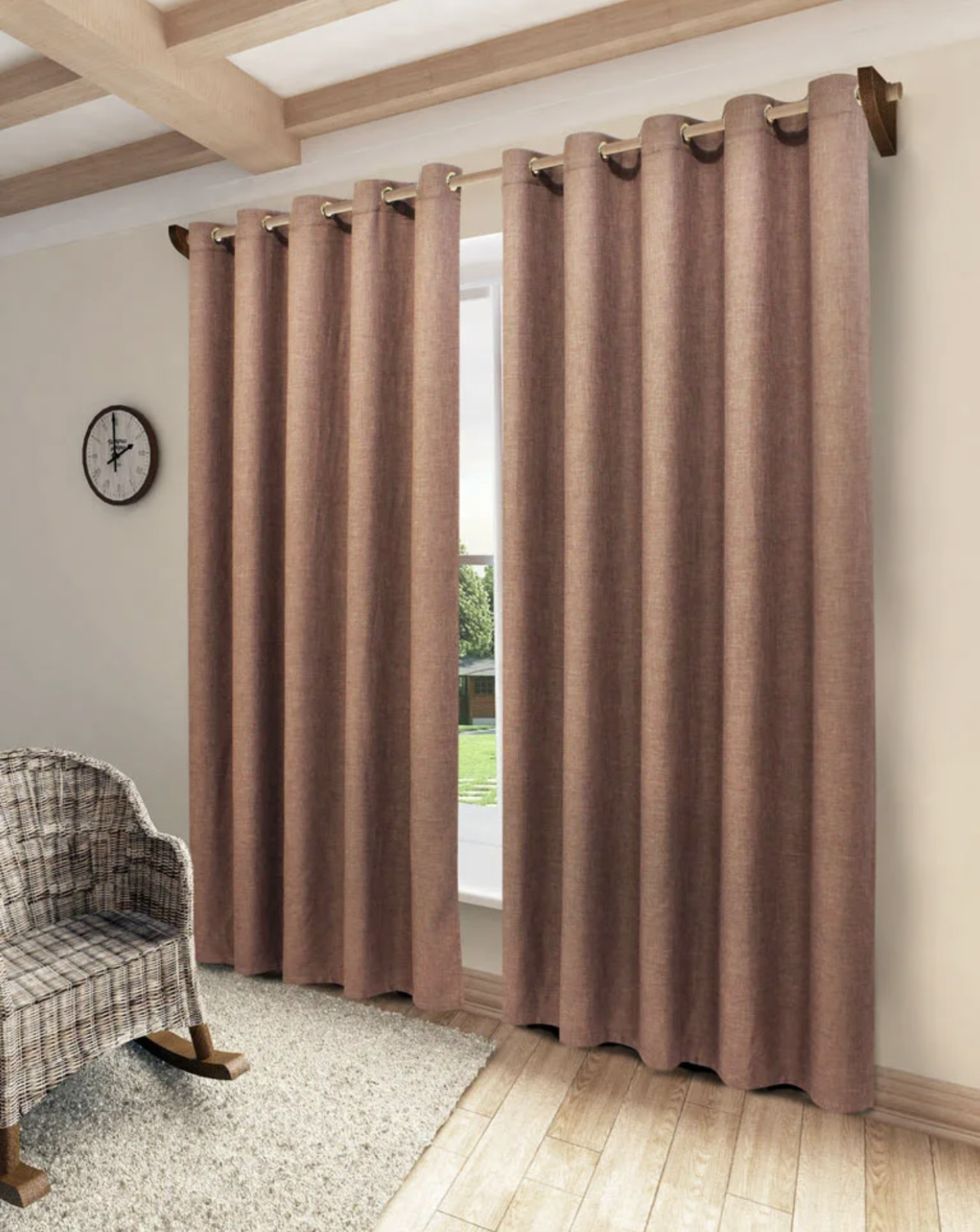 Large window curtain