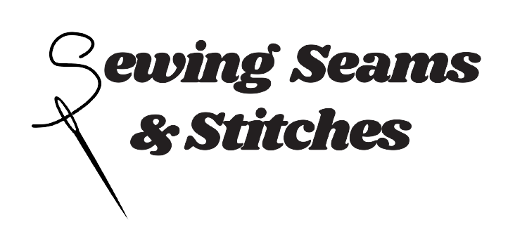 Sewing seams and stitches logo