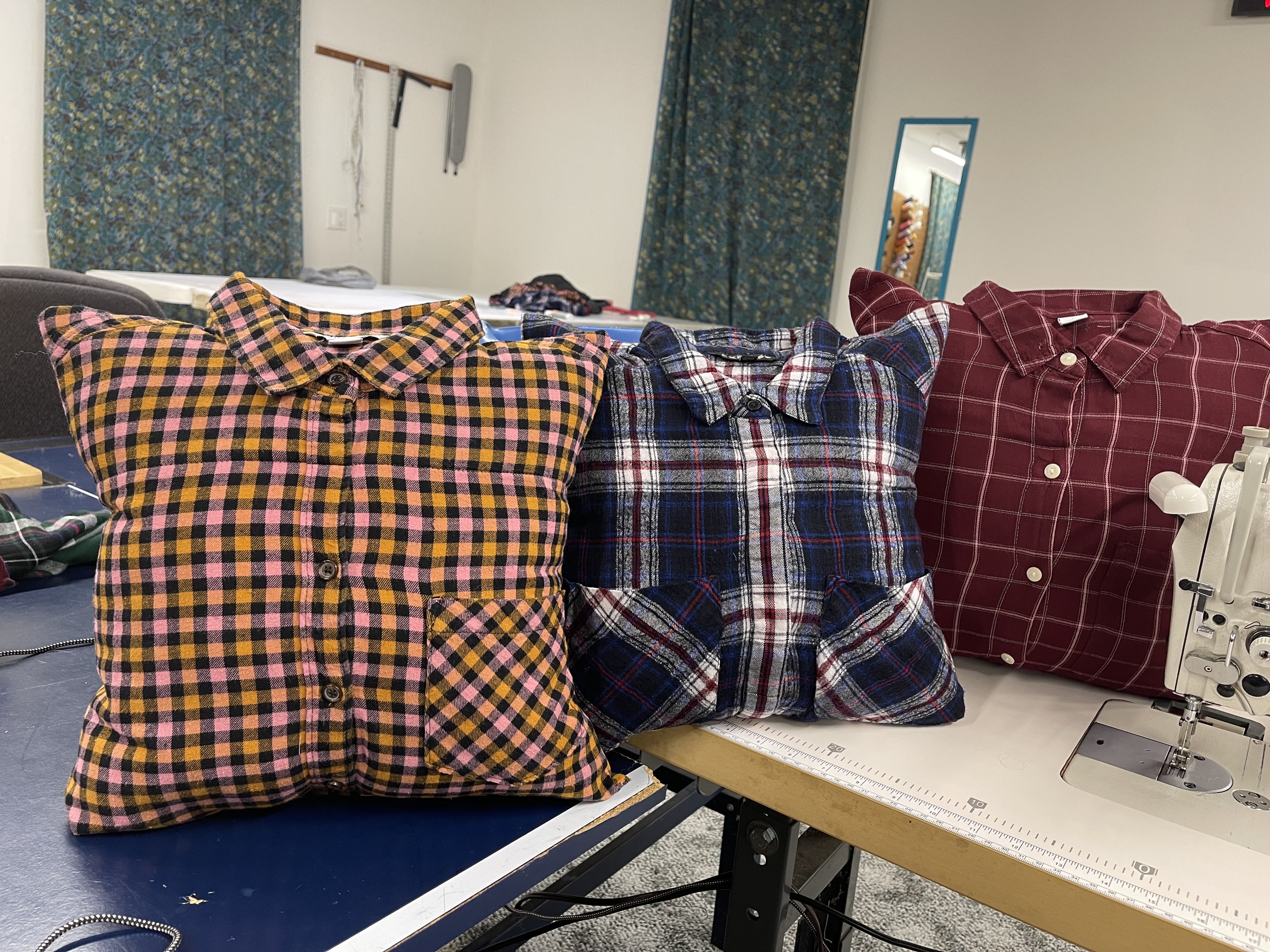 Dress shirt pillow covers